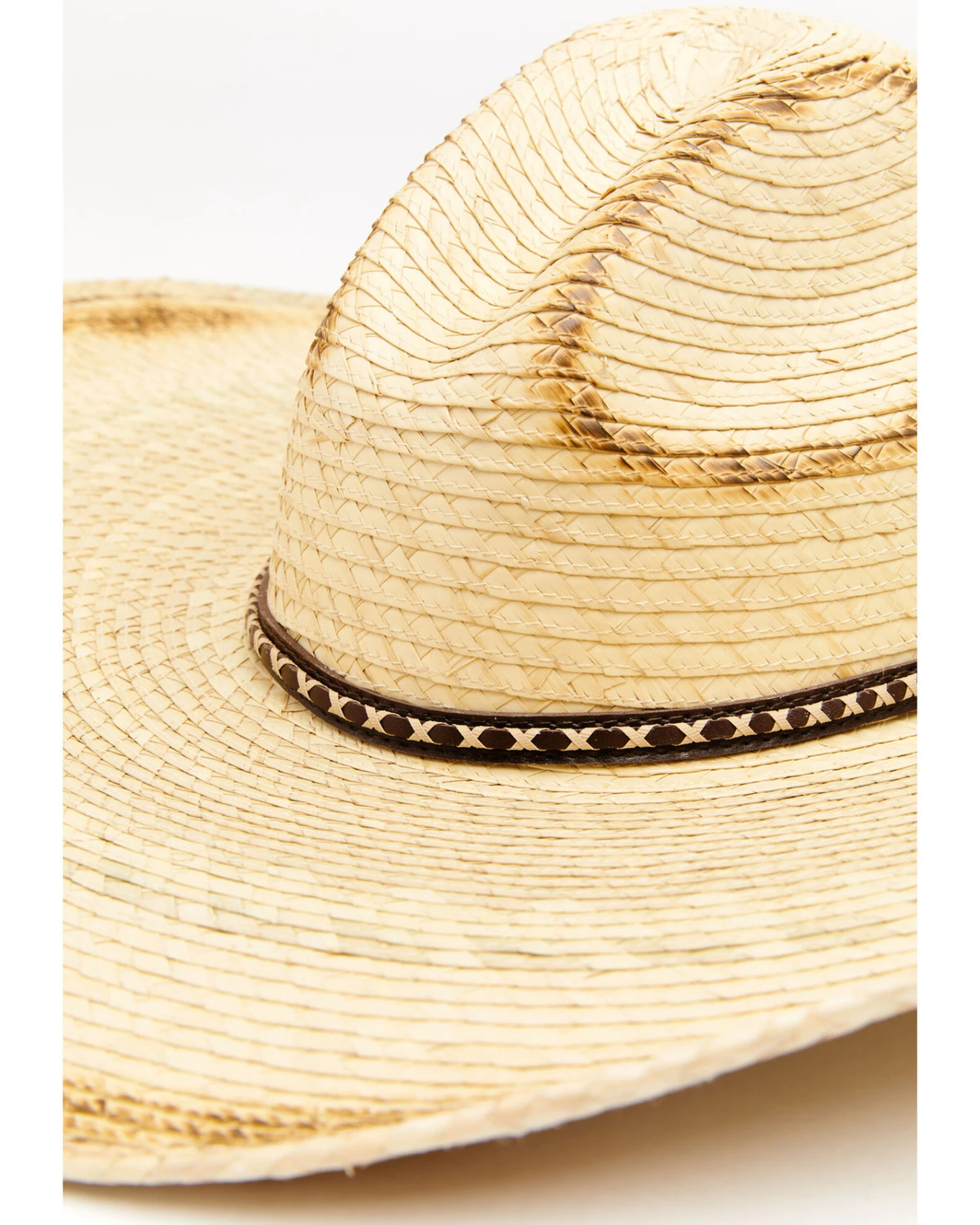 Cody James Men's Guatemalan Gus Palm Straw Western Hat 2 Cody James Men's Guatemalan Gus Palm Straw Western Hat - Image 2