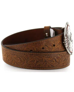 Cody James Men's Bronc Buckle Tooled Leather Belt -Cody James 1202H7 22 D1