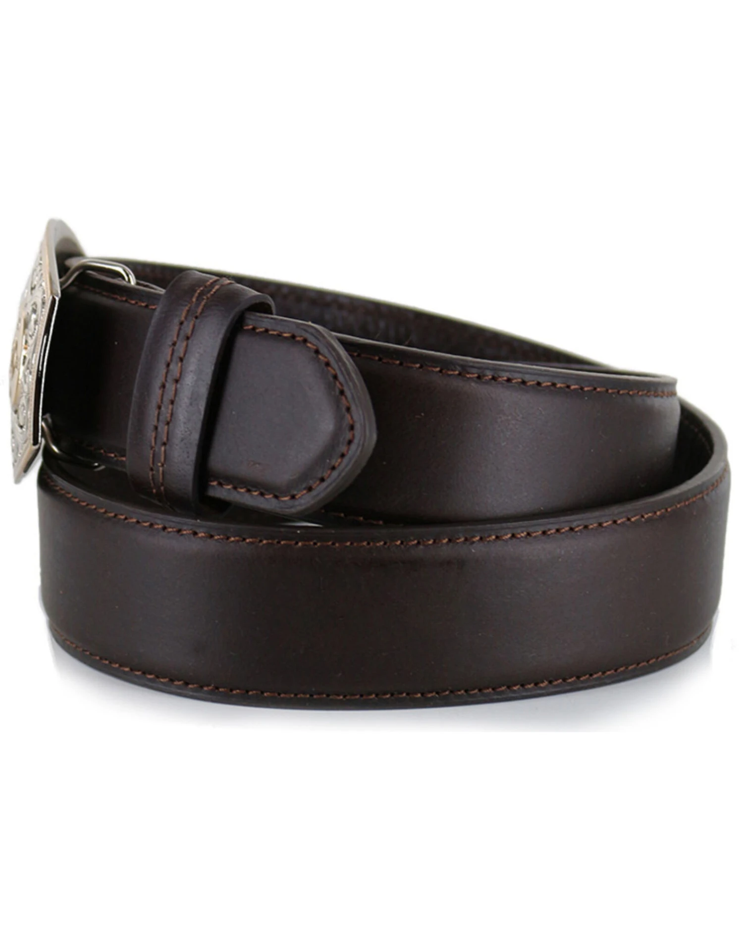 Cody James Men's Bullet Buckle Leather Belt 1 Cody James Men's Bullet Buckle Leather Belt