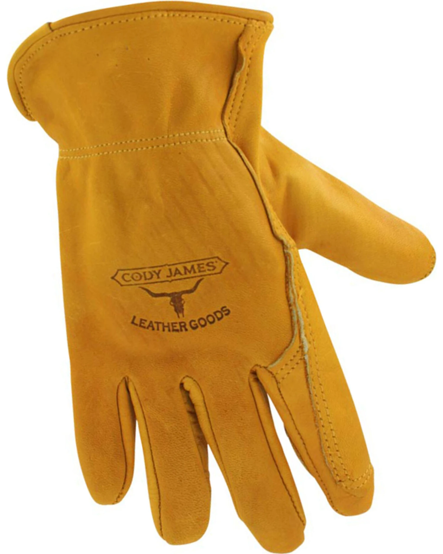 Cody James® Men's Gold Grain Cowhide Work Gloves 1 Cody James® Men's Gold Grain Cowhide Work Gloves