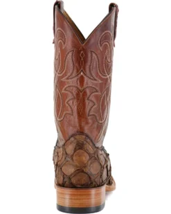 Cody James Men's Pirarucu Exotic Boots - Broad Square Toe -Cody James 2000205076 200 BK