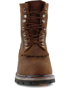 Cody James Men's 8" Waterproof Lace-Up Kiltie Work Boots - Round Toe -Cody James 2000210157 200 FT