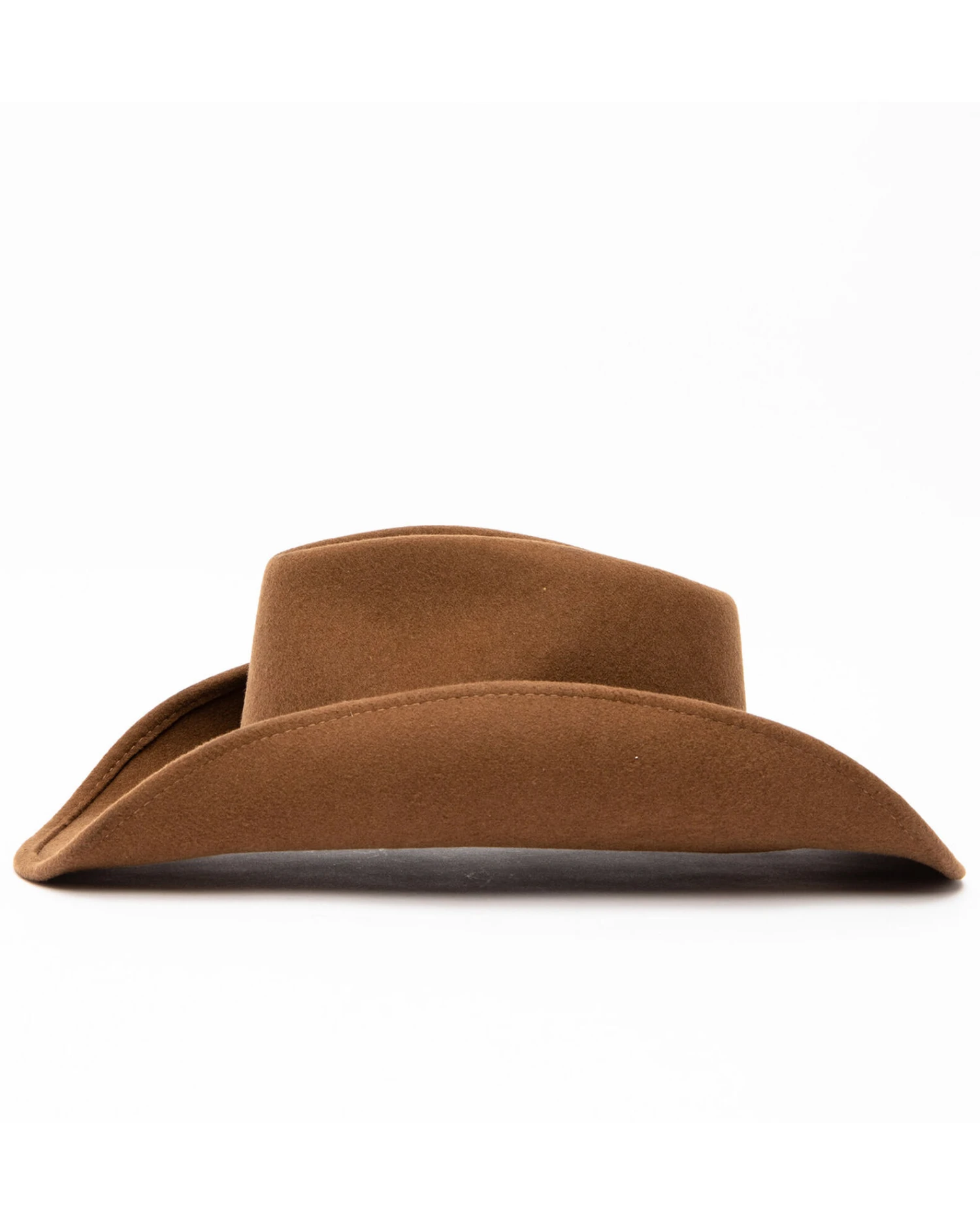 Cody James Men's Fawn Pinch Front Leather Stud Band Wool Hat 2 Cody James Men's Fawn Pinch Front Leather Stud Band Wool Hat - Image 2