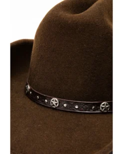 Cody James Men's Cattleman Tooled Star Concho Band Wool Hat 11 Cody James Men's Cattleman Tooled Star Concho Band Wool Hat -Cody James 2000234016 200 P6