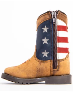 Cody James Toddler Boys' USA Flag Western Boots - Broad Square Toe -Cody James 2000253466 200 P3