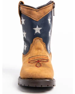 Cody James Toddler Boys' USA Flag Western Boots - Broad Square Toe -Cody James 2000253466 200 P4