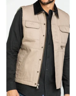 Cody James Men's Tan Ranchero Timberwolf Canvas Vest  -Cody James 2000282528 280 P5