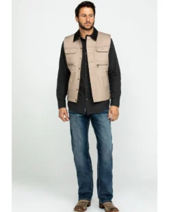 Cody James Men's Tan Ranchero Timberwolf Canvas Vest  -Cody James 2000282528 280 P7