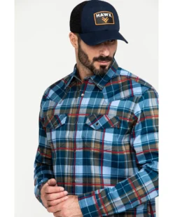 Cody James Men's FR Geo Print Long Sleeve Work Shirt - Tall -Cody James 2000284550 450 P5