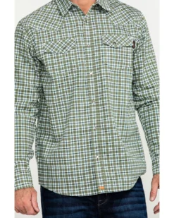 Cody James Men's FR Woven Plaid Print Long Sleeve Button Down Work Shirt 9 Cody James Men's FR Woven Plaid Print Long Sleeve Button Down Work Shirt -Cody James 2000284553 300 P4