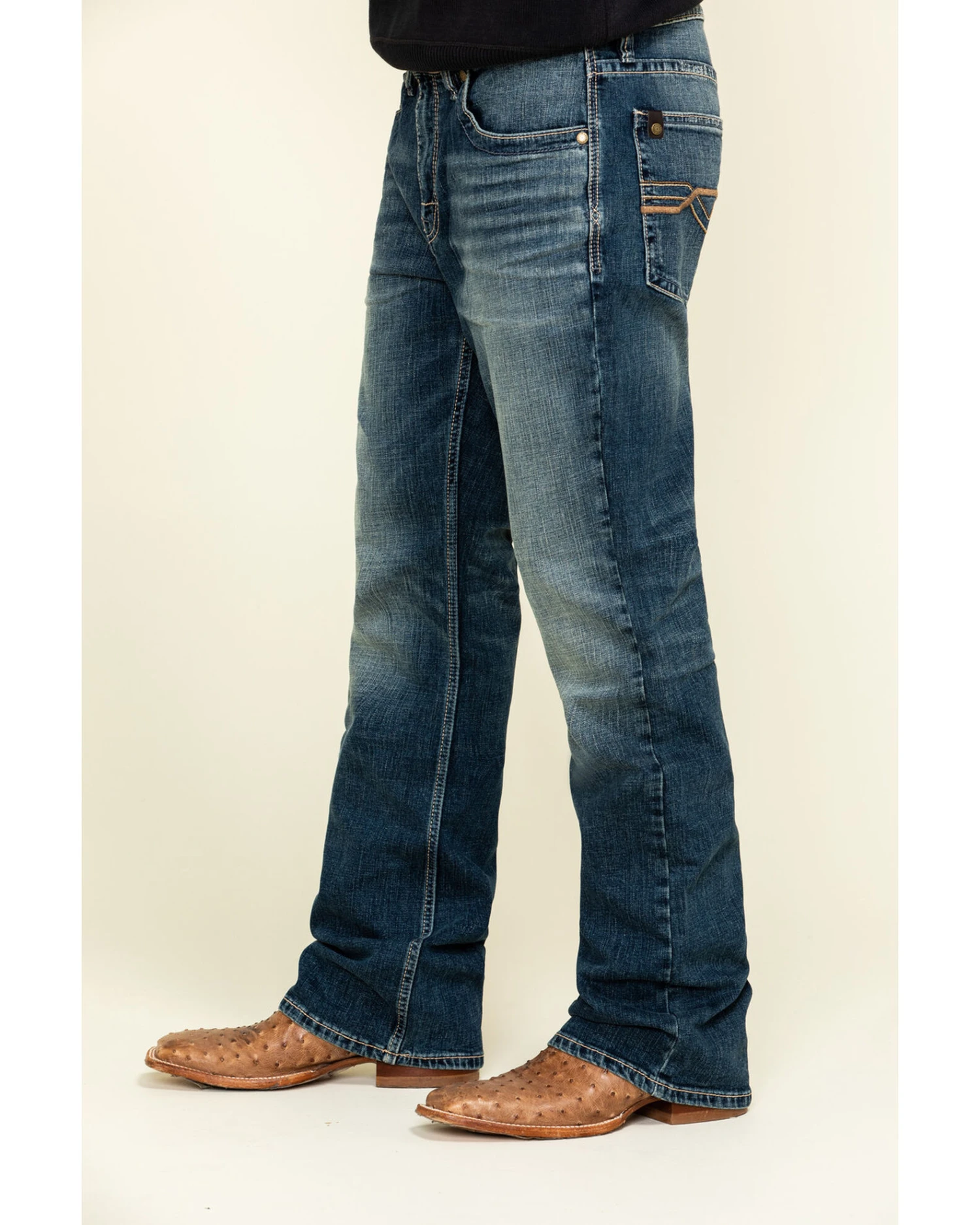 Cody James Core Men's Sundance Medium Wash Stretch Slim Bootcut Jeans 3 Cody James Core Men's Sundance Medium Wash Stretch Slim Bootcut Jeans - Image 3
