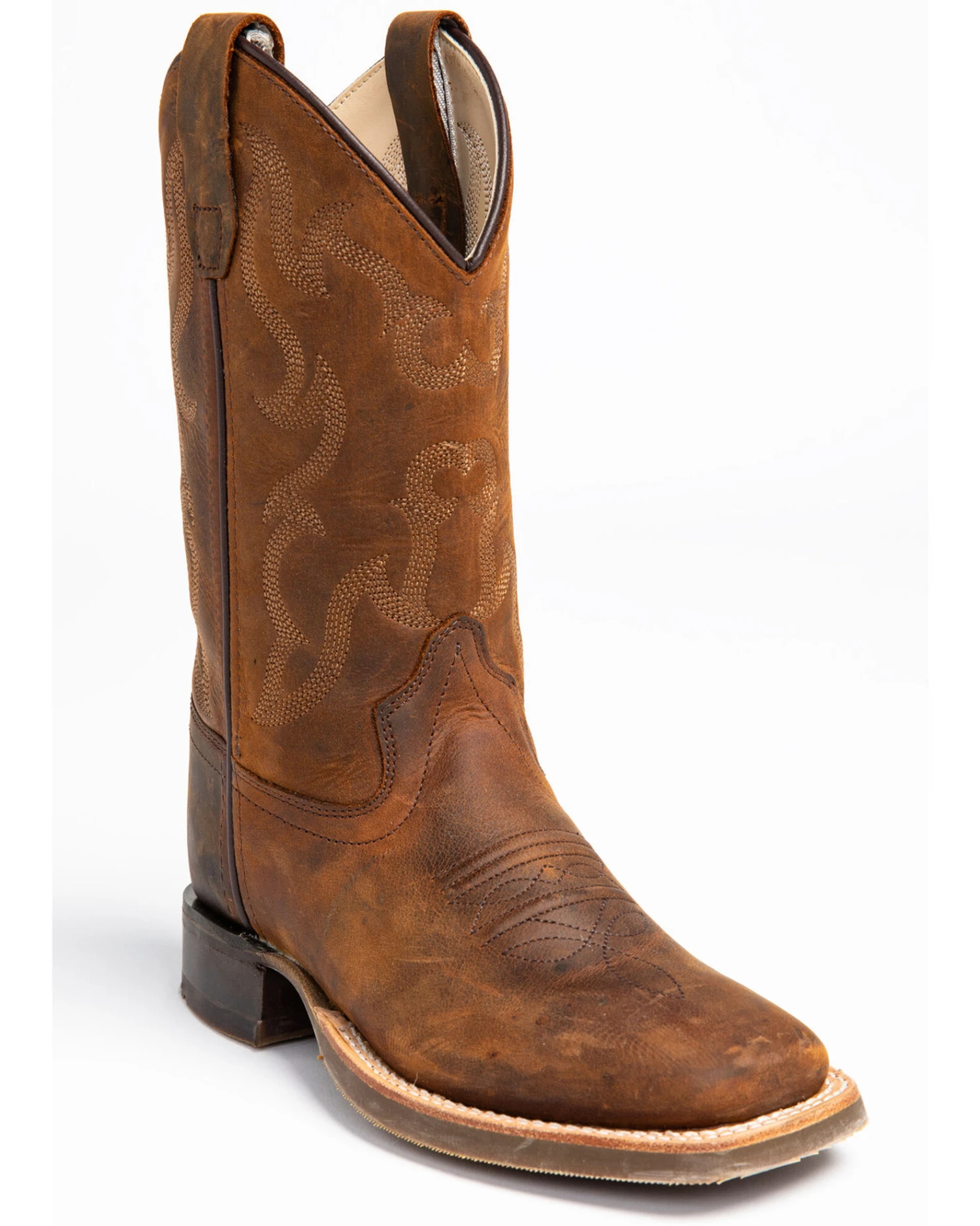Cody James Boys' Full-Grain Leather Western Boots - Square Toe 1 Cody James Boys' Full-Grain Leather Western Boots - Square Toe