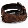 Cody James Men's Brown Pirarucu Exotic Belt