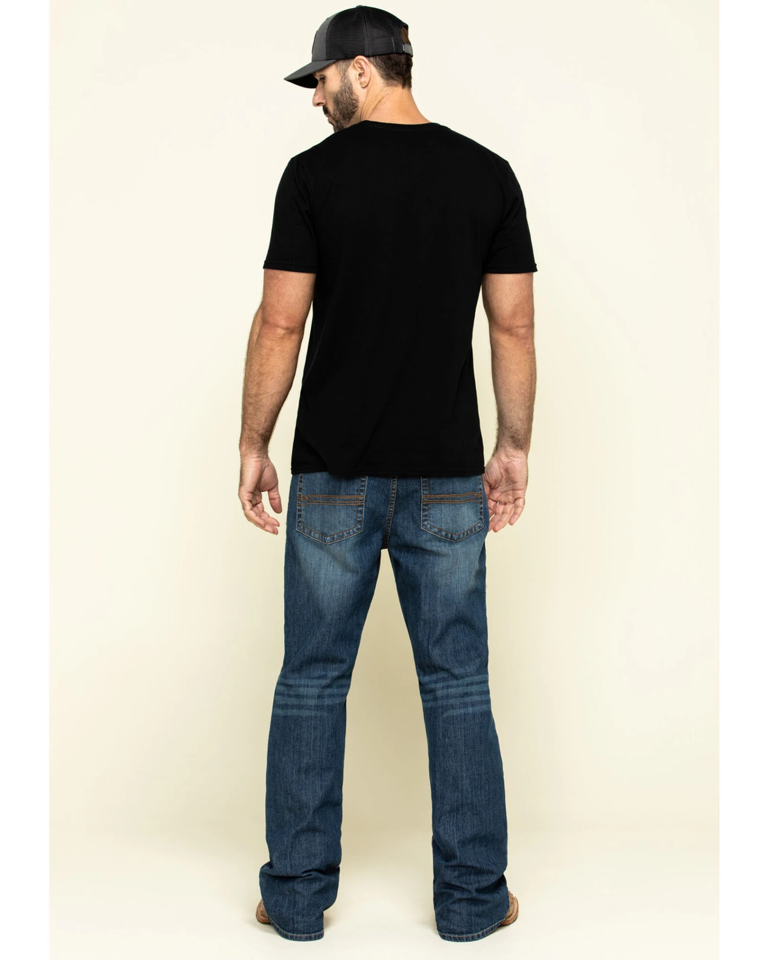 Cody James Men's Wolftooth Medium Wash Stretch Relaxed Bootcut Jeans 2 Cody James Men's Wolftooth Medium Wash Stretch Relaxed Bootcut Jeans - Image 2