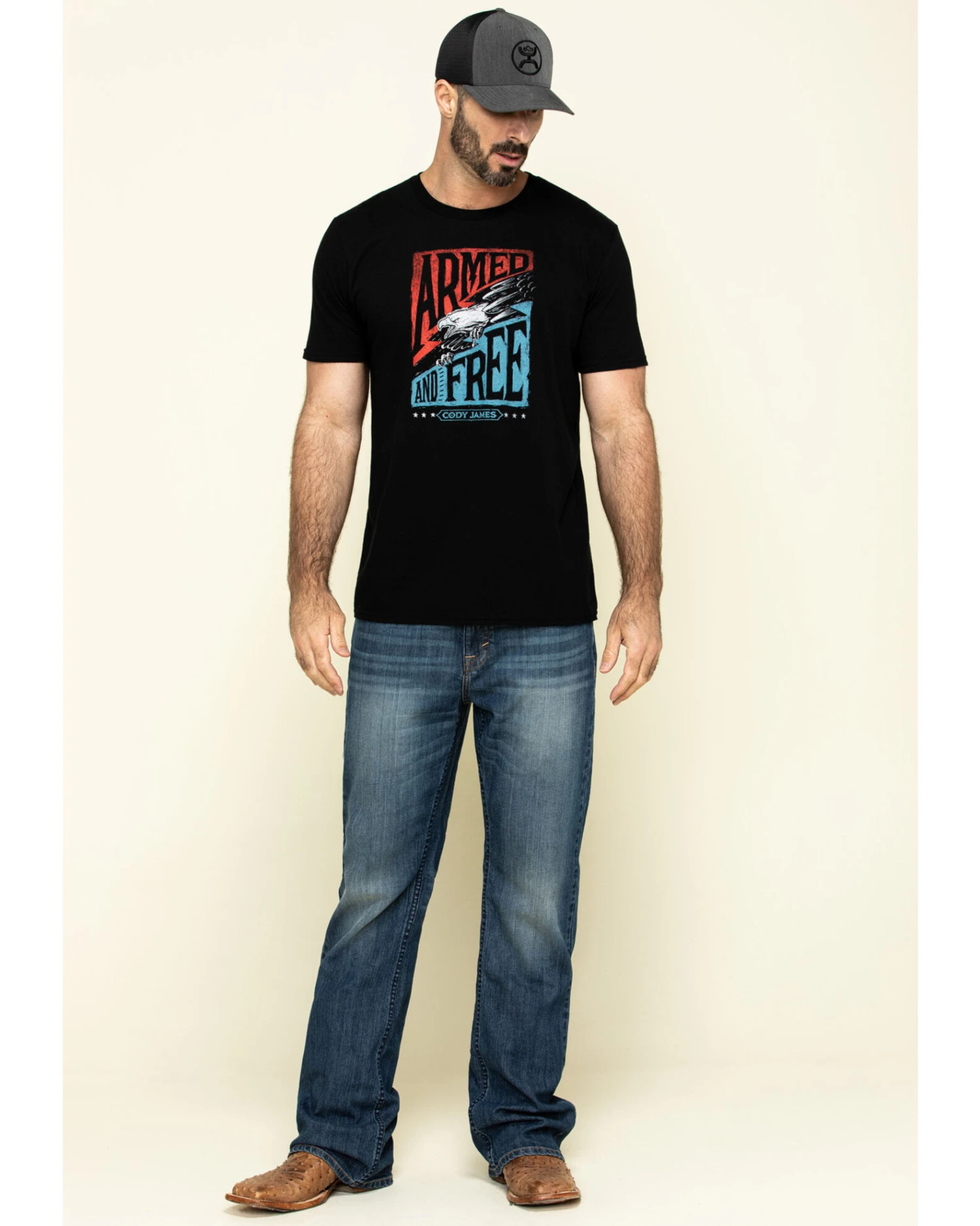 Cody James Men's Wolftooth Medium Wash Stretch Relaxed Bootcut Jeans 5 Cody James Men's Wolftooth Medium Wash Stretch Relaxed Bootcut Jeans - Image 5