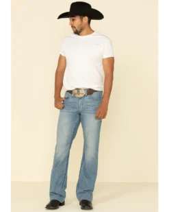 Cody James Men's Hamshackle Light Wash Stretch Relaxed Boot Jeans -Cody James 2000295747 400 P5
