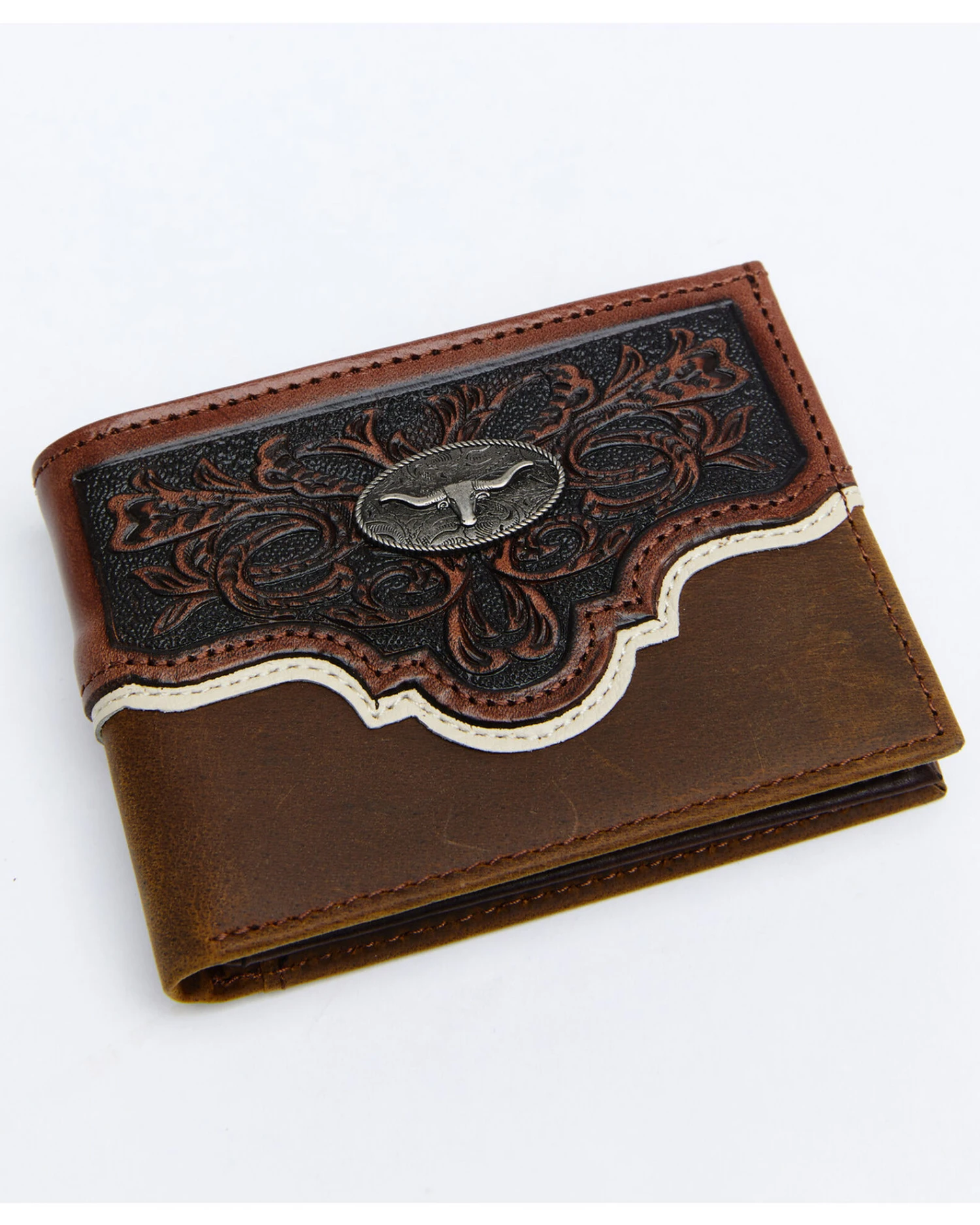 Cody James Men's Tooled Bifold Wallet 1 Cody James Men's Tooled Bifold Wallet