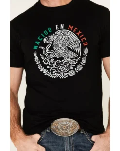 Cody James Men's Black Born In Mexico Graphic T-Shirt  -Cody James 2000332445 001 P3