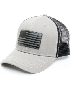 Cody James Men's Gray Flag Patch Mesh Back Ball Cap 