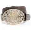 Cody James Men's Two-Tone Mexican Eagle Buckle Belt