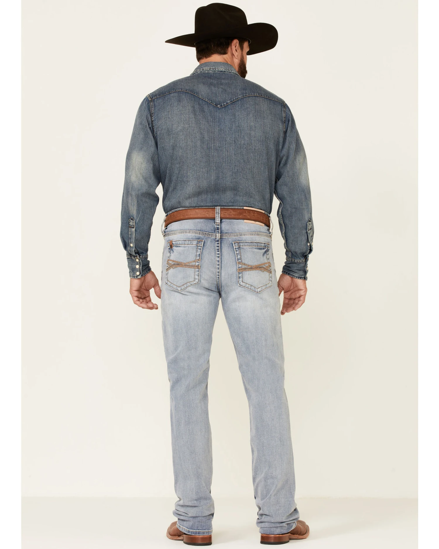 Cody James Core Men's Ringo Light Wash Performance Stretch Stackable Straight Jeans 3 Cody James Core Men's Ringo Light Wash Performance Stretch Stackable Straight Jeans - Image 3