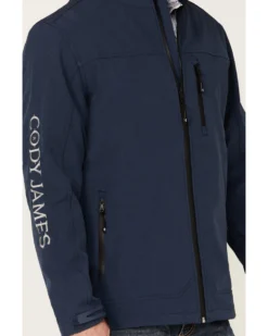 Cody James Core Men's Steamboat Logo Zip-Front Softshell Jacket  -Cody James 2000343274 410 P3