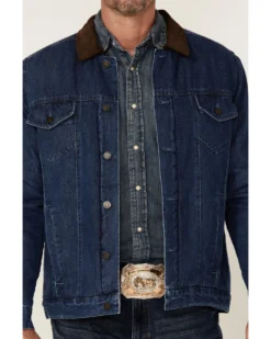 Cody James Men's Grand Teton 3.0 Sherpa-Lined Button-Front Denim Jacket 8 Cody James Men's Grand Teton 3.0 Sherpa-Lined Button-Front Denim Jacket -Cody James 2000343282 402 P4