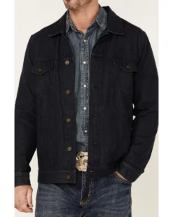 Cody James Men's Indigo Washed Button Down Unlined Denim Jacket  -Cody James 2000343285 402 P3
