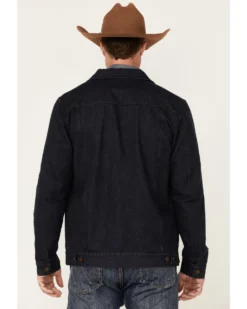 Cody James Men's Indigo Washed Button Down Unlined Denim Jacket  -Cody James 2000343285 402 P4