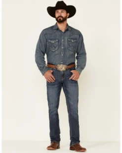 Cody James Men's Dark Wash Courtright Stretch Slim Straight JeansÂ