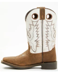 Cody James Boys' Pull On Leather Western Boots - Broad Square Toe  -Cody James 2000346554 200 P3