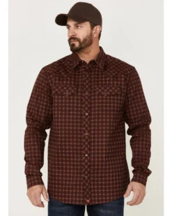 Cody James Men's FR Tartan Plaid Print Long Sleeve Snap Work Shirt -Cody James 2000349499 200 P1