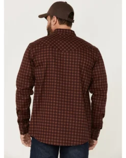 Cody James Men's FR Tartan Plaid Print Long Sleeve Snap Work Shirt