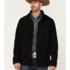 Cody James Core Men's American Embroidered Sleeve Zip-Front Steamboat Jacket 