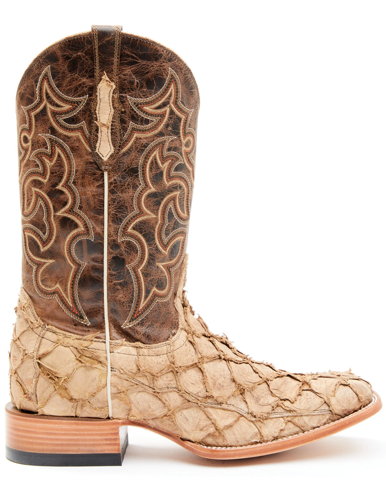 Cody James Men's Exotic Pirarucu Western Boots - Broad Square Toe 5 Cody James Men's Exotic Pirarucu Western Boots - Broad Square Toe - Image 5