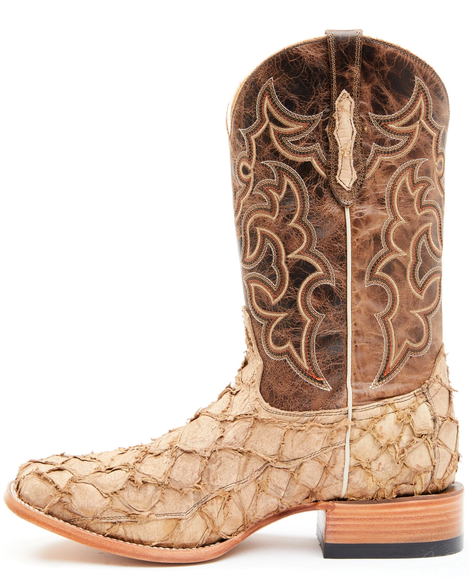 Cody James Men's Exotic Pirarucu Western Boots - Broad Square Toe 4 Cody James Men's Exotic Pirarucu Western Boots - Broad Square Toe - Image 4