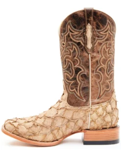 Cody James Men's Exotic Pirarucu Western Boots - Broad Square Toe  -Cody James 2000351584 280 P3