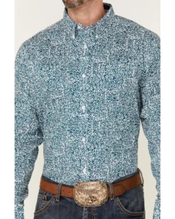 Cody James Core Men's Workforce Floral Print Long Sleeve Button-Down Western Shirt  -Cody James 2000351664 941 P3