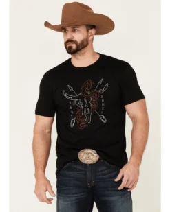 Cody James Men's Crossways Graphic Short Sleeve T-Shirt -Â Black