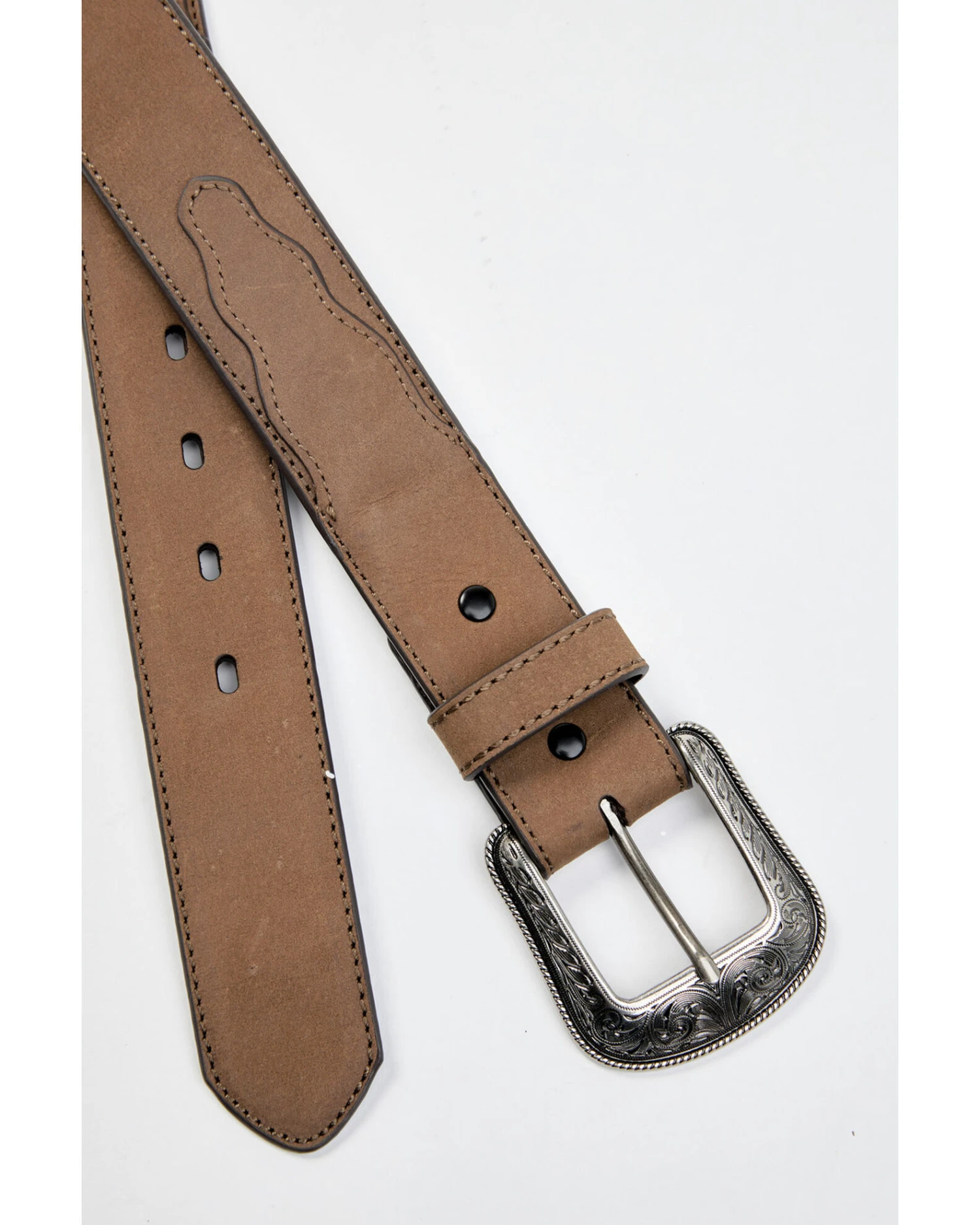 Cody James Men's Brown Casual Billet Leather Belt 2 Cody James Men's Brown Casual Billet Leather Belt - Image 2