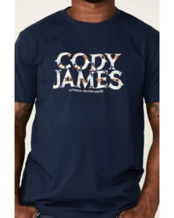 Cody James Men's Navy Southwestern Logo Short Sleeve T-Shirt  -Cody James 2000352228 410 P3