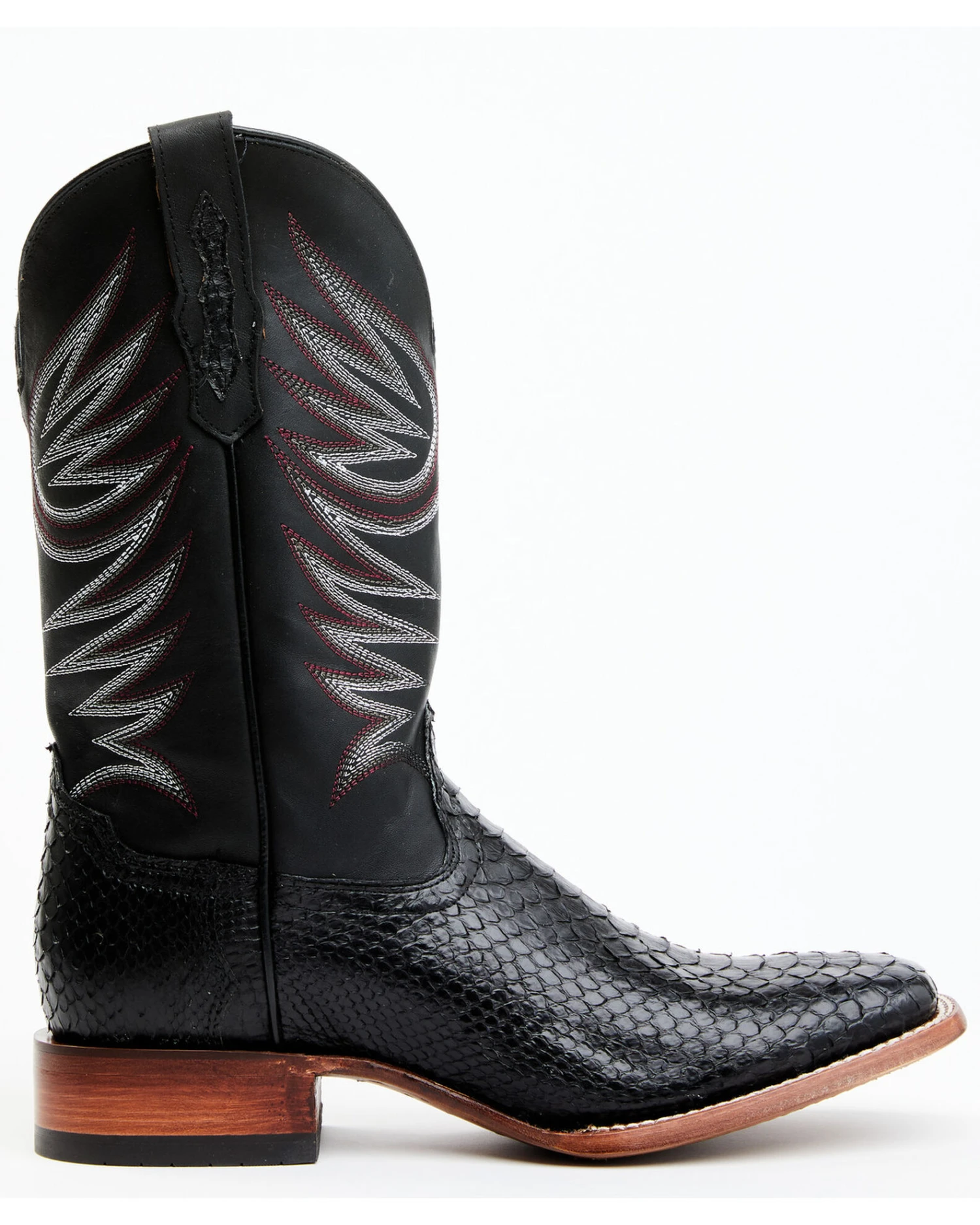 Cody James Men's Matte Python Exotic Western Boots - Broad Square Toe 7 Cody James Men's Matte Python Exotic Western Boots - Broad Square Toe - Image 7