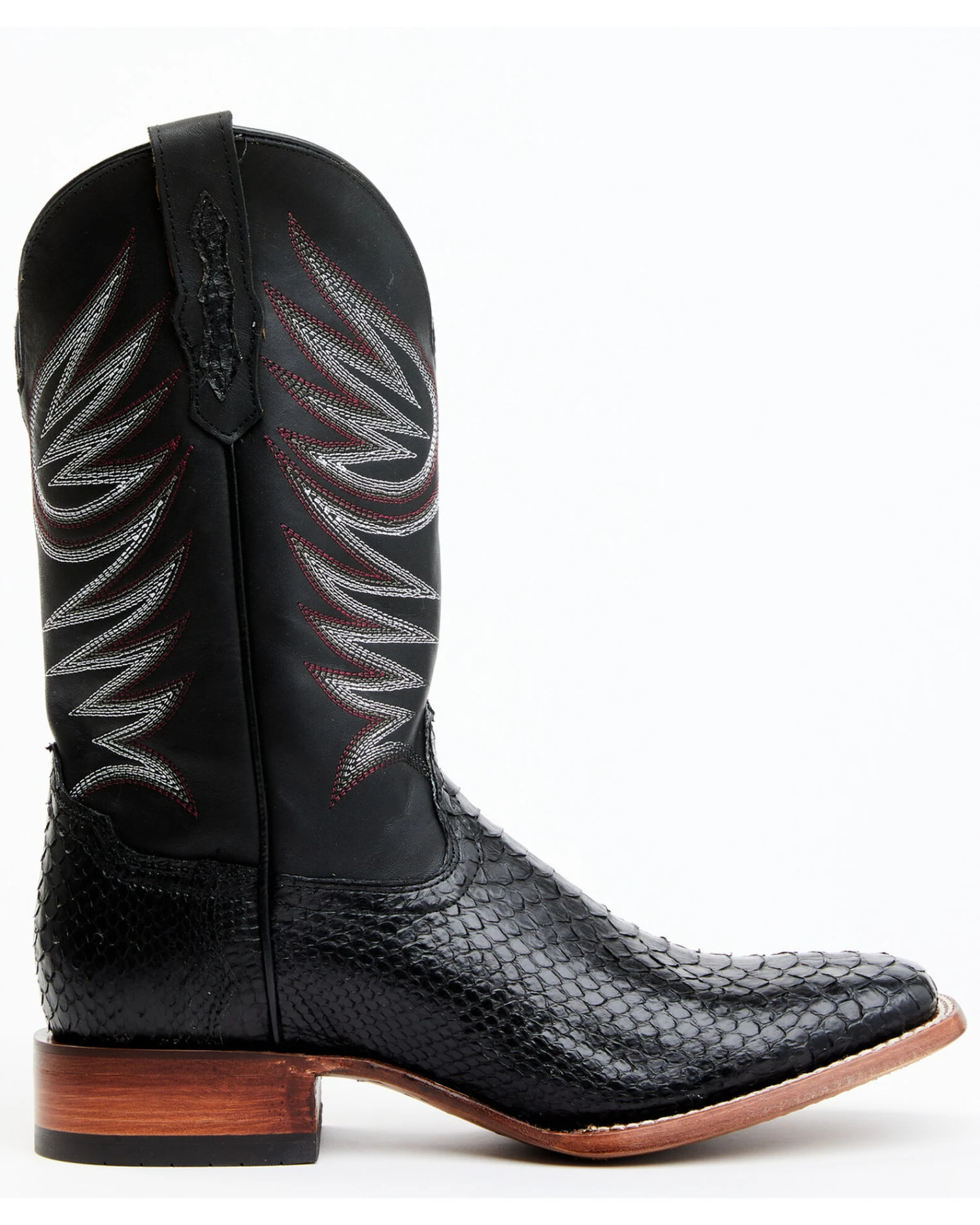 Cody James Men's Matte Python Exotic Western Boots - Broad Square Toe 2 Cody James Men's Matte Python Exotic Western Boots - Broad Square Toe - Image 2