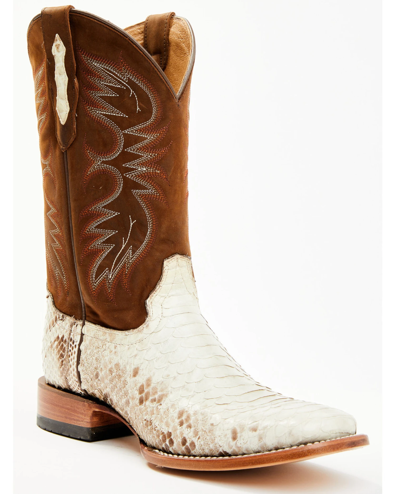 Cody James Men's Bone Python Exotic Western Boot - Broad Square Toe 2 Cody James Men's Bone Python Exotic Western Boot - Broad Square Toe - Image 2