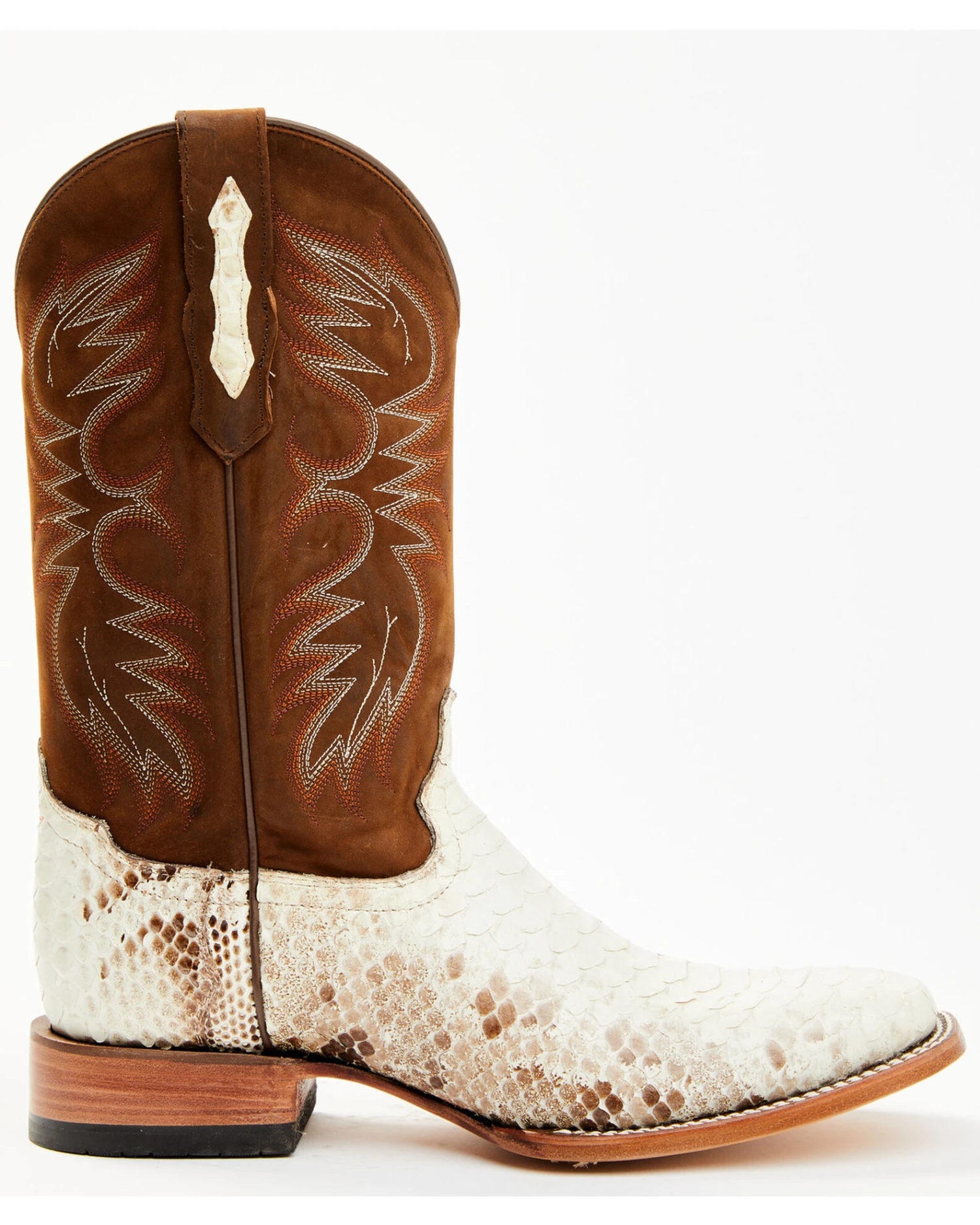 Cody James Men's Bone Python Exotic Western Boot - Broad Square Toe 3 Cody James Men's Bone Python Exotic Western Boot - Broad Square Toe - Image 3
