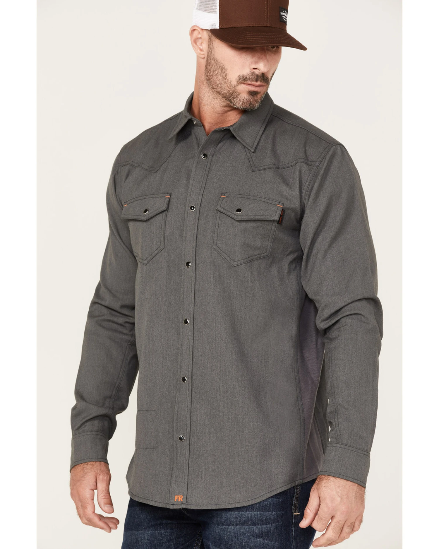 Cody James Men's FR Vented Long Sleeve Button-Down Work Shirt 2 Cody James Men's FR Vented Long Sleeve Button-Down Work Shirt - Image 2
