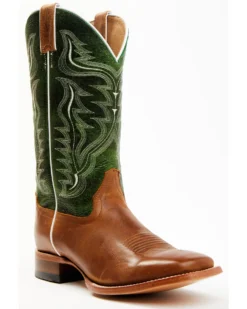 Cody James Men's Peridot Green Leather Western Boots - Broad Square Toe -Cody James 2000358811 300 P1 1
