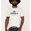 Cody James Men's Tequila Shot Ivory Graphic Short Sleeve T-Shirt 
