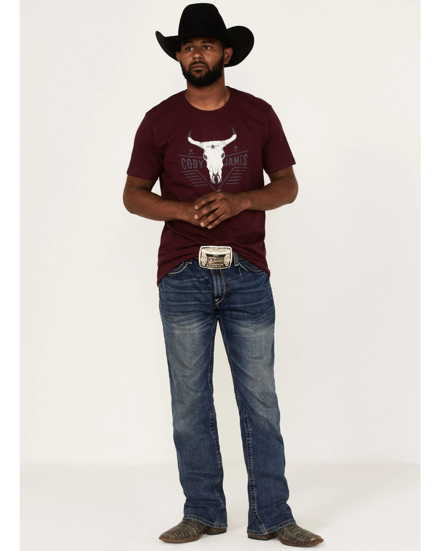 Cody James Men's Texas Coast Skull Logo Graphic Short Sleeve T-Shirt 2 Cody James Men's Texas Coast Skull Logo Graphic Short Sleeve T-Shirt - Image 2