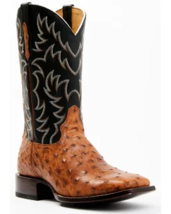 Cody James Men's Full Quill Cognac Ostrich Exotic Western Boots - Broad Square Toe 9 Cody James Men's Full Quill Cognac Ostrich Exotic Western Boots - Broad Square Toe -Cody James 2000359772 001 P1 1